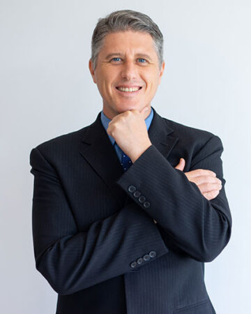 Portrait of positive confident businessman
